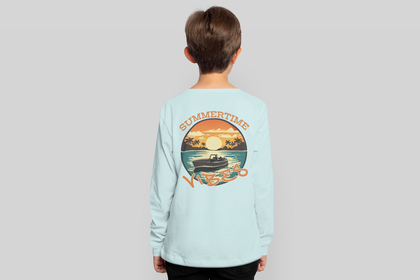 Kids Summertime Vibe Long Sleeve Shirt