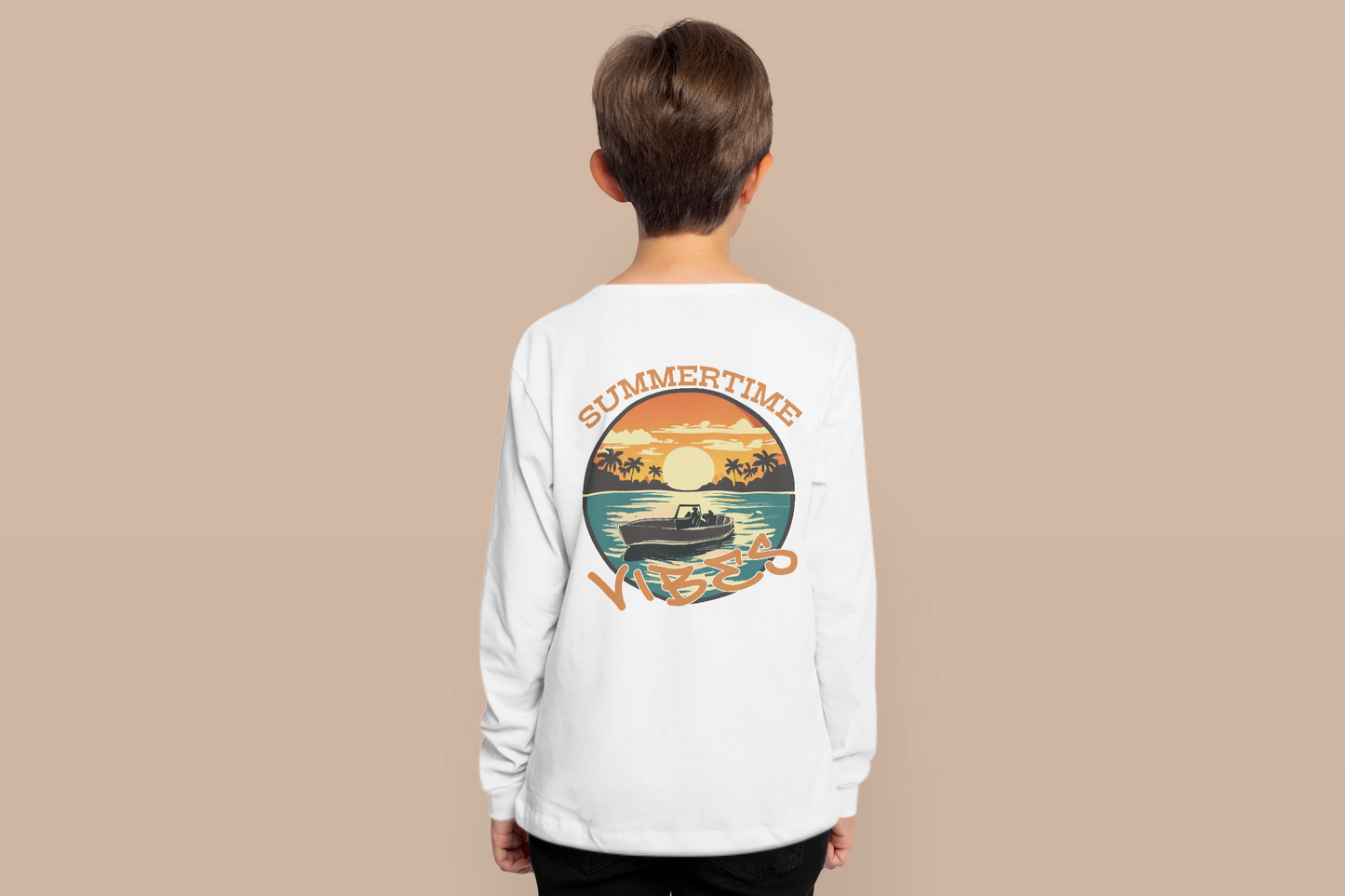 Kids Summertime Vibe Long Sleeve Shirt