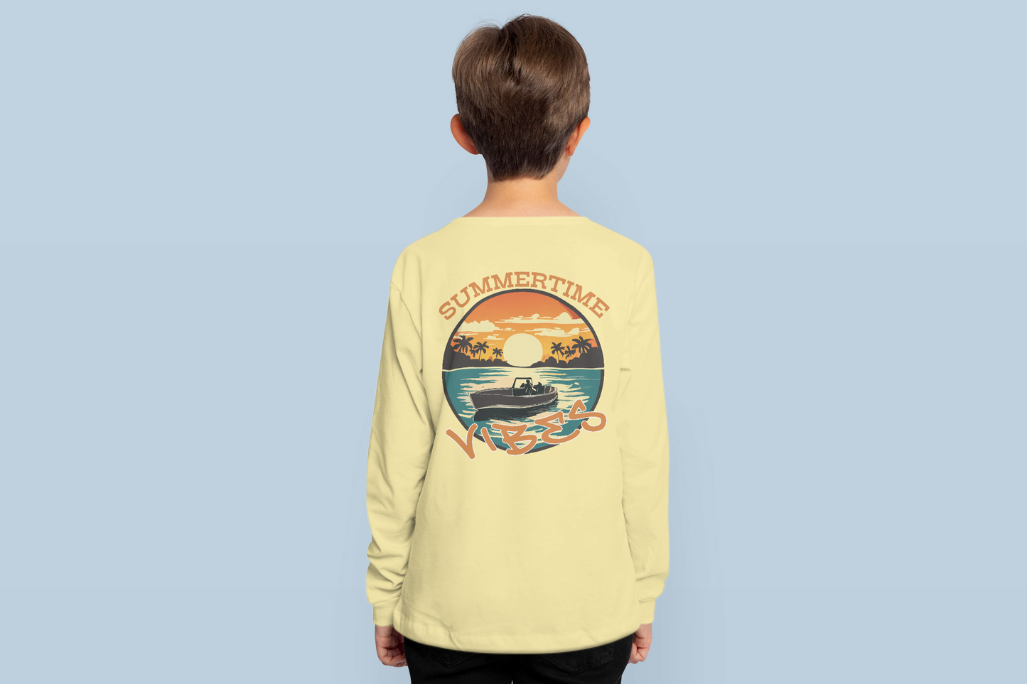 Kids Summertime Vibe Long Sleeve Shirt