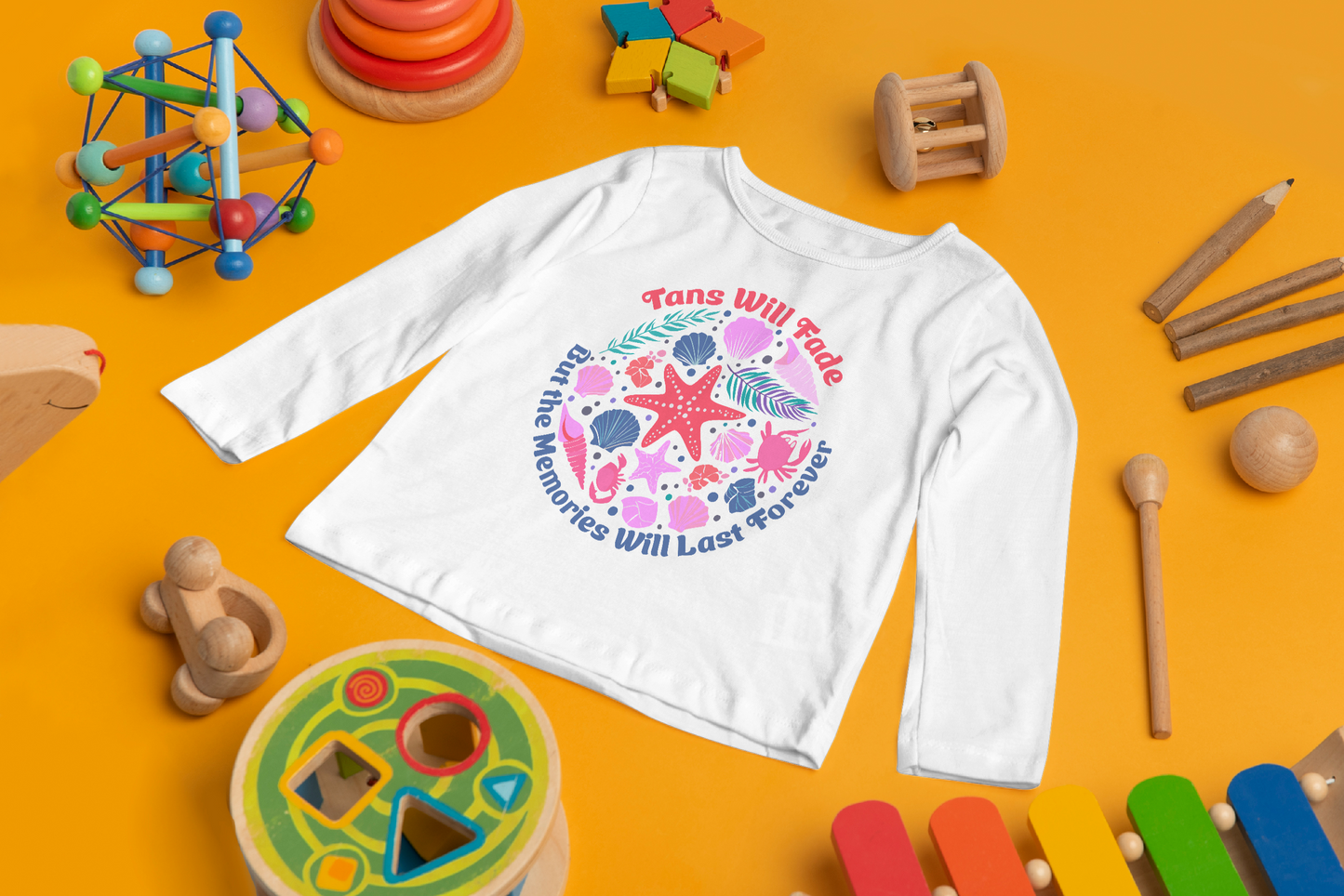 Girl Tan & Memories Long Sleeve Shirt