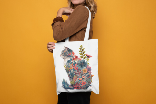 Whimsical Cat Tote Bag